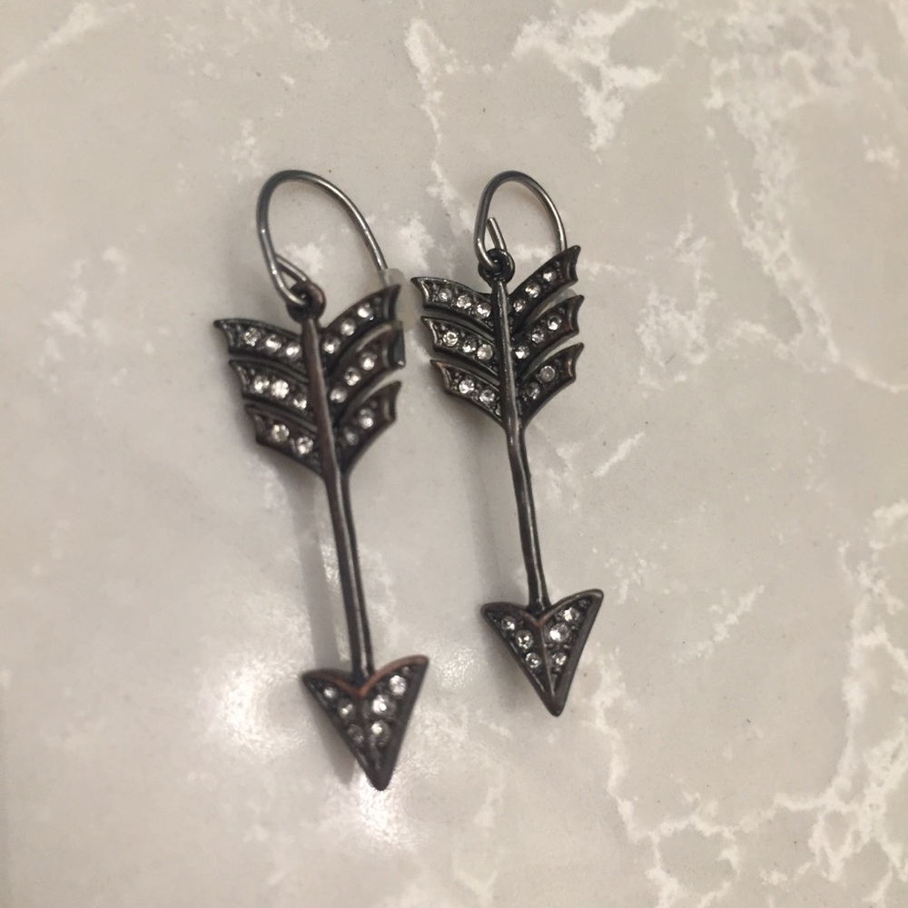 Fossil Pavé Arrow Earrings